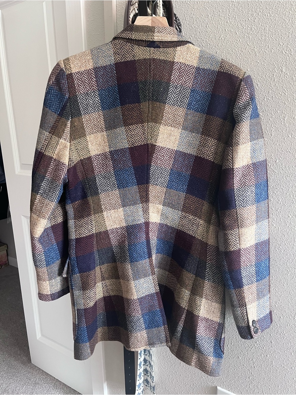 Smythe Multicolor Plaid Wool Birkin Blazer - Picture 5 of 7